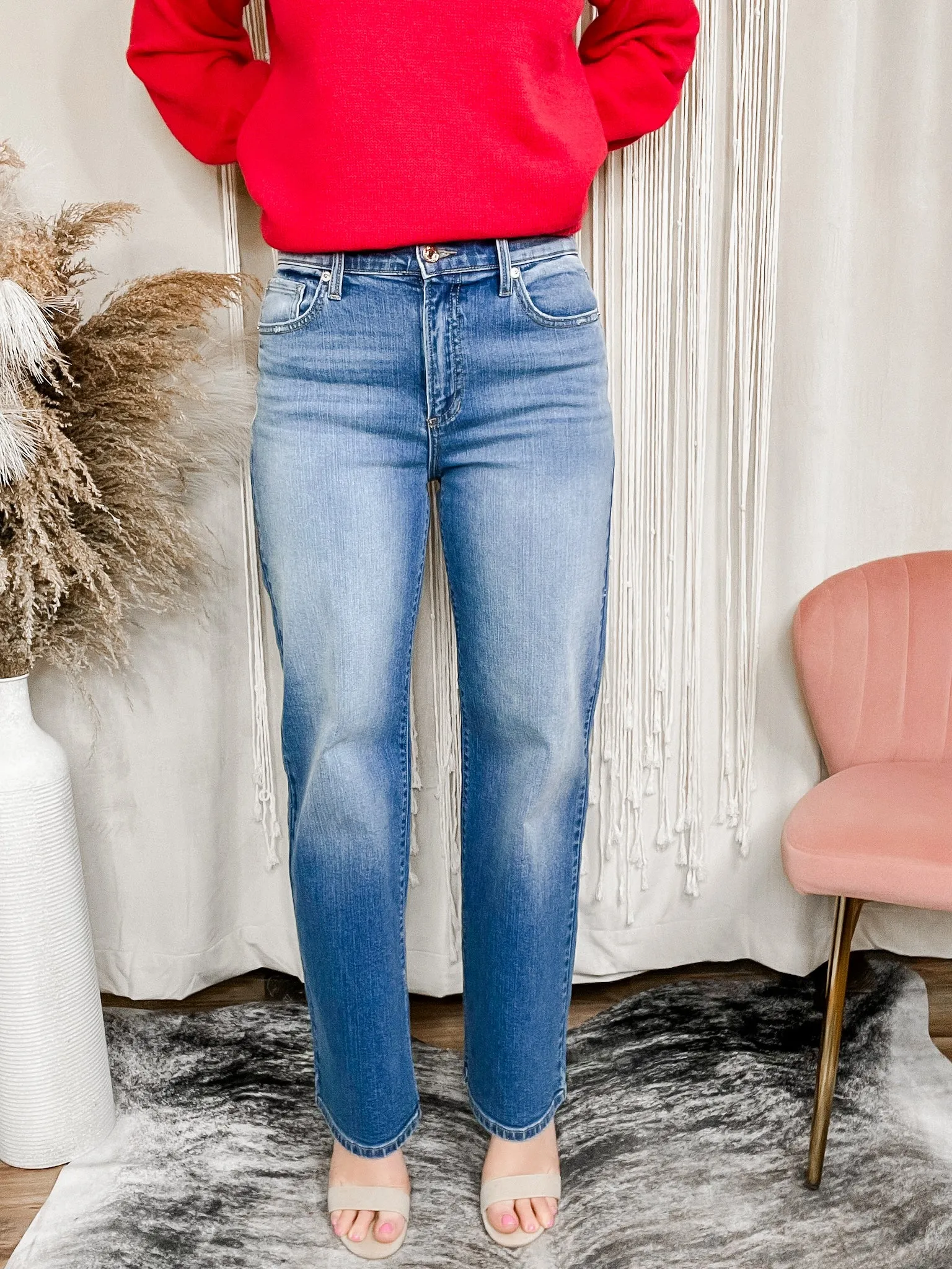 High Rise Wide Leg Jeans