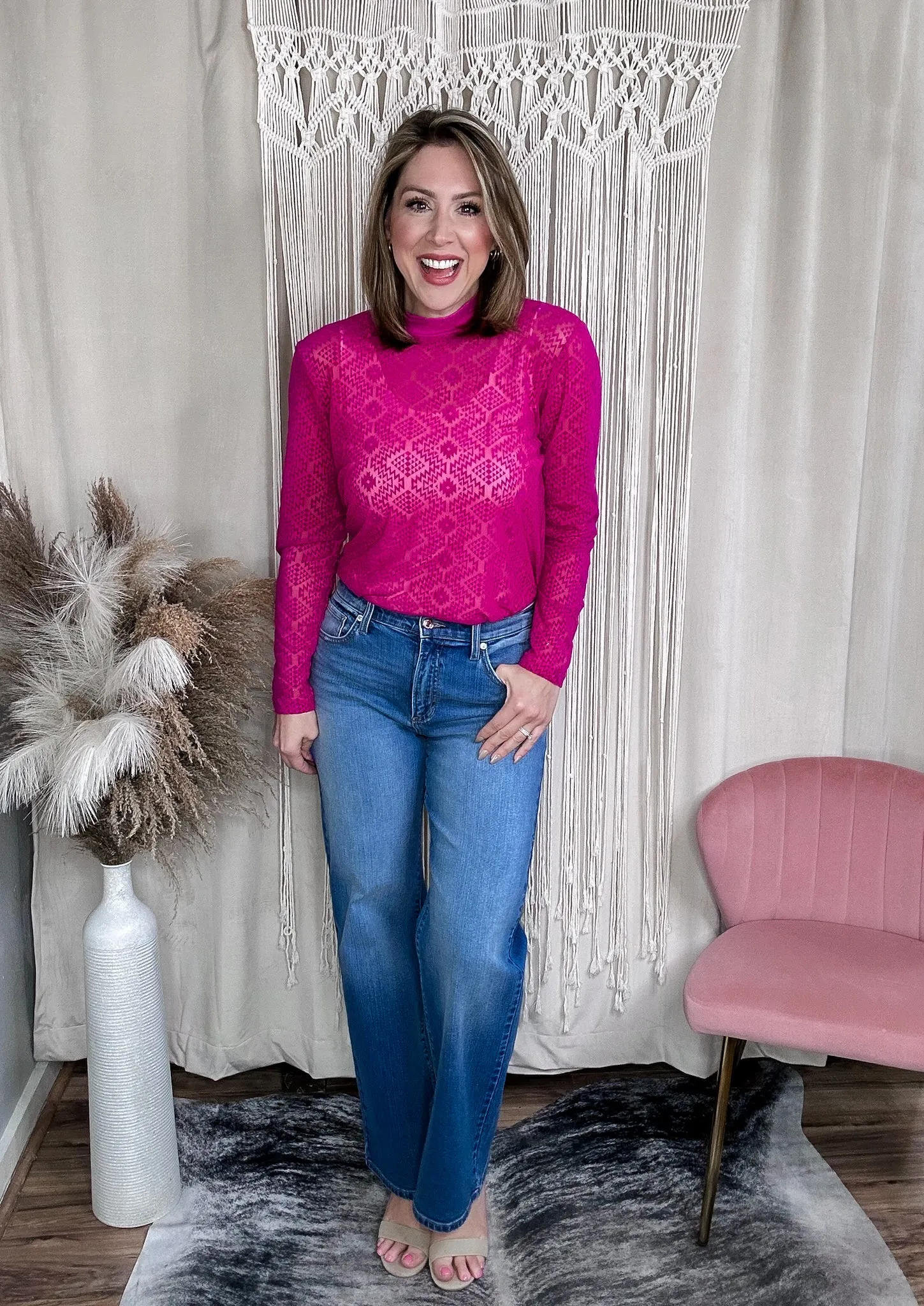 High Rise Wide Leg Jeans