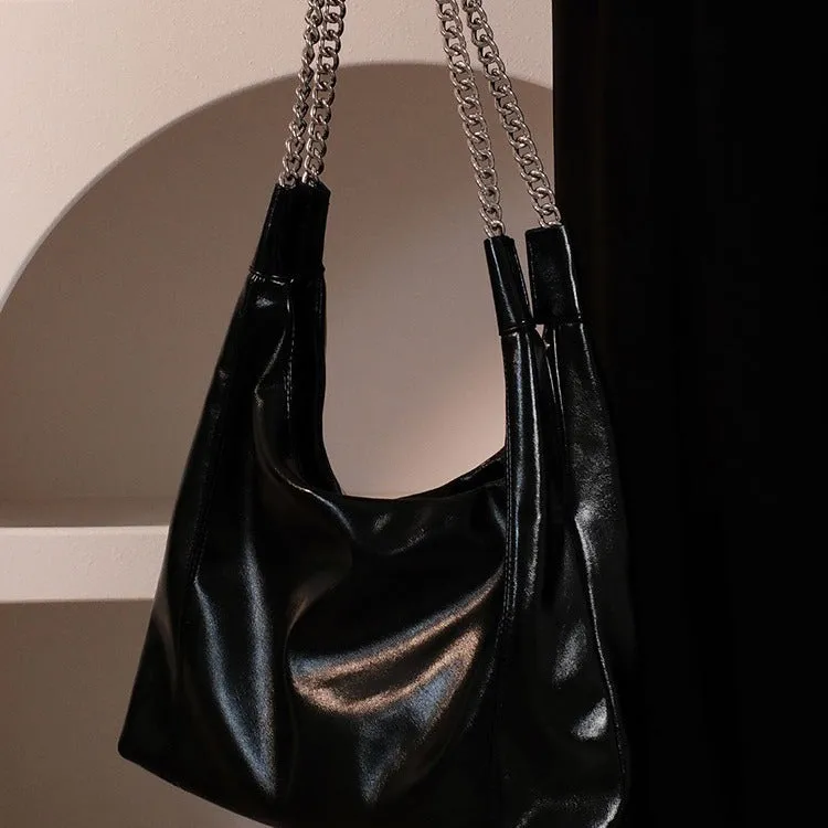 High Sense Idle Style Soft Leather Shoulder Bags