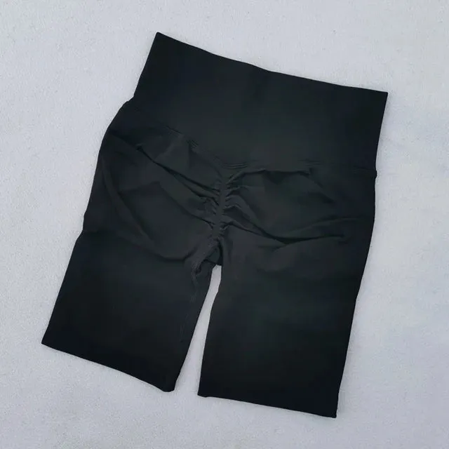High Waist Seamless Gym Leggings for Women - Ruched Butt Lifting Yoga Pants