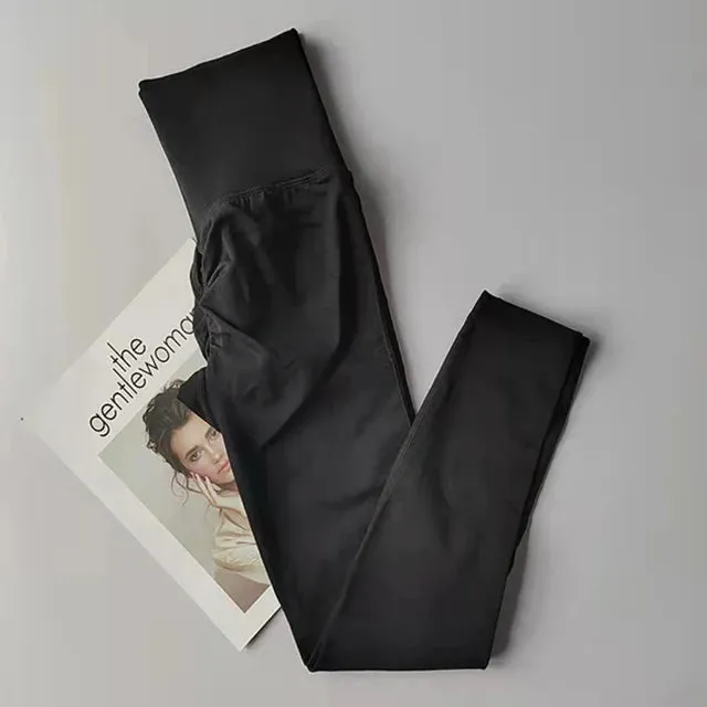 High Waist Seamless Gym Leggings for Women - Ruched Butt Lifting Yoga Pants