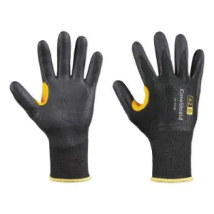 Honeywell CoreShield™ A2/B Coated Cut Resistant Gloves, 7/S, HPPE, Nitrile Micro-Foam, 13 ga, Black, 22-7513B/7S