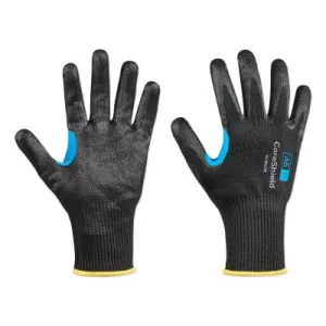 Honeywell CoreShield™ A6/F Coated Cut Resistant Gloves, 9/L, HPPE/Alloy/Basalt, Smooth Nitrile, 13 ga, Black, 26-0913B/9L