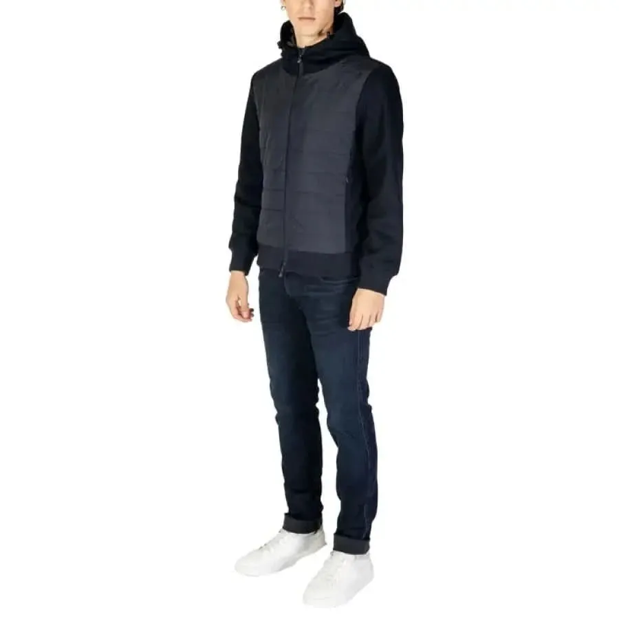 Hydra Clothing Black Turtleneck Jacket for Men