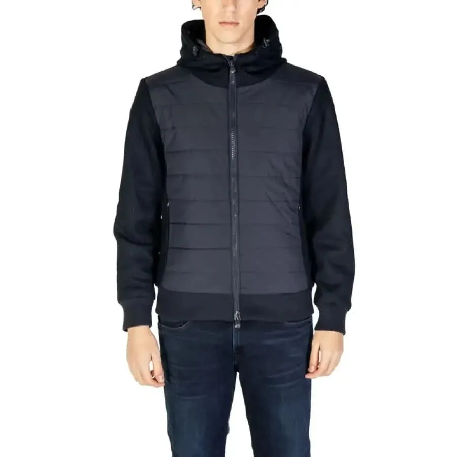 Hydra Clothing Black Turtleneck Jacket for Men