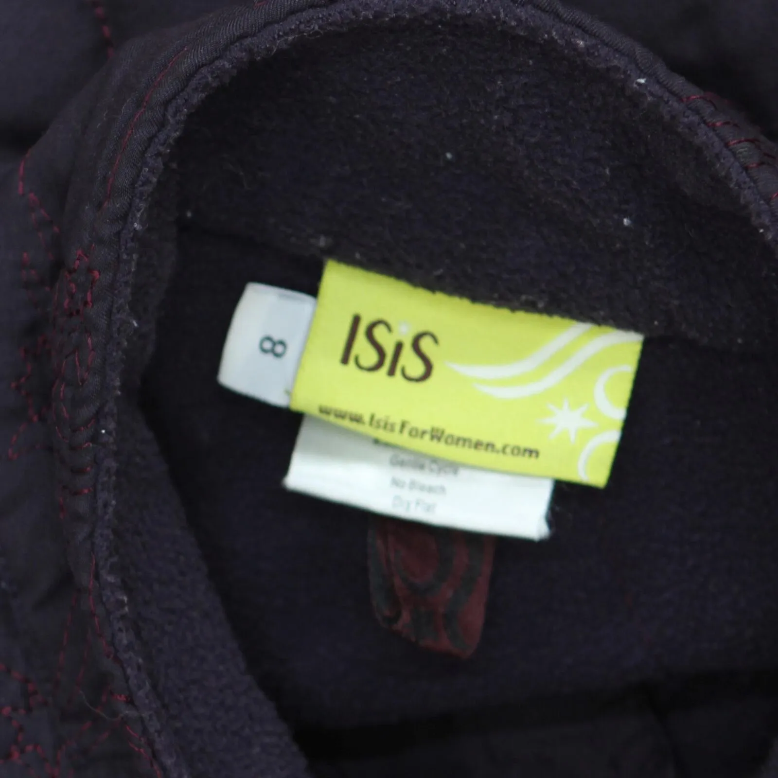 ISIS Womens Fleece Lined Quilted Embroidered Vest 166ffca169fd45 Purple 8