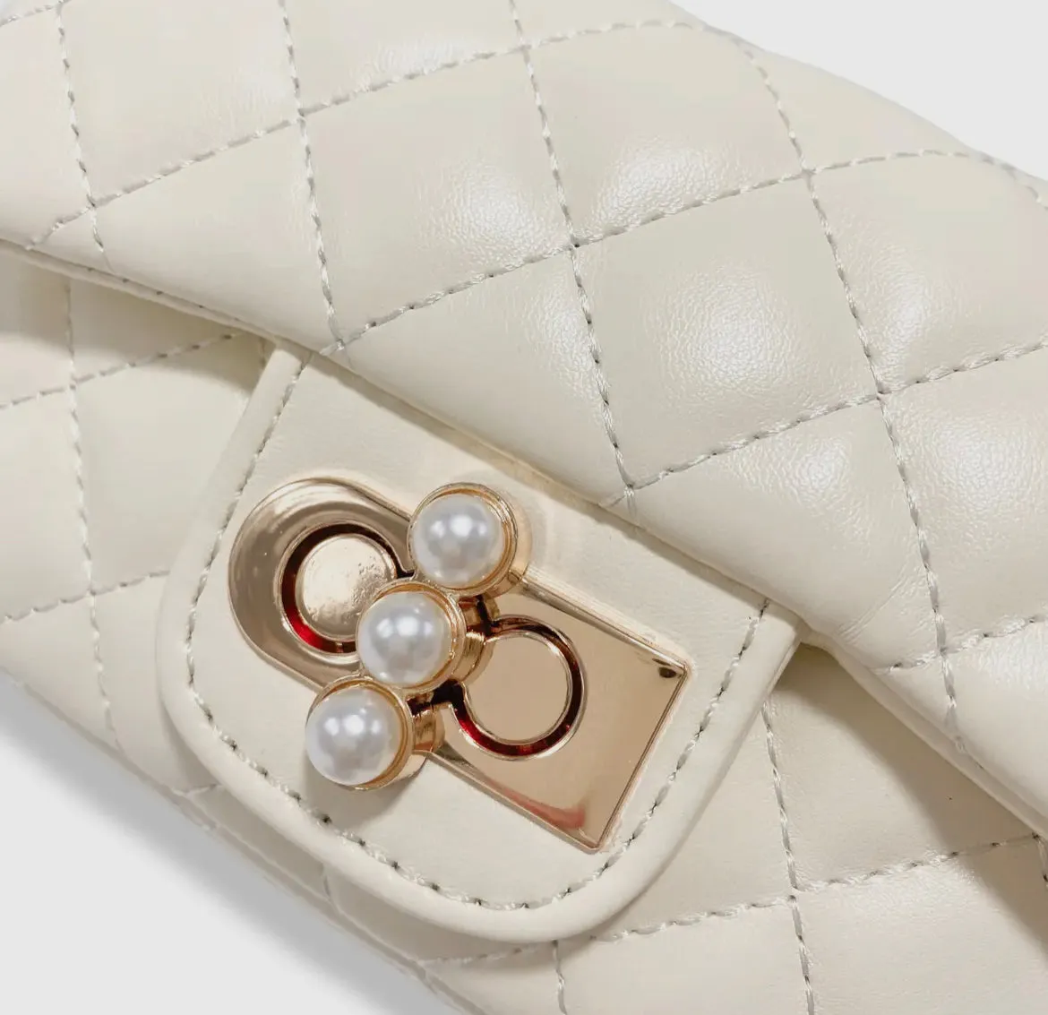 Ivory Quilted Purse
