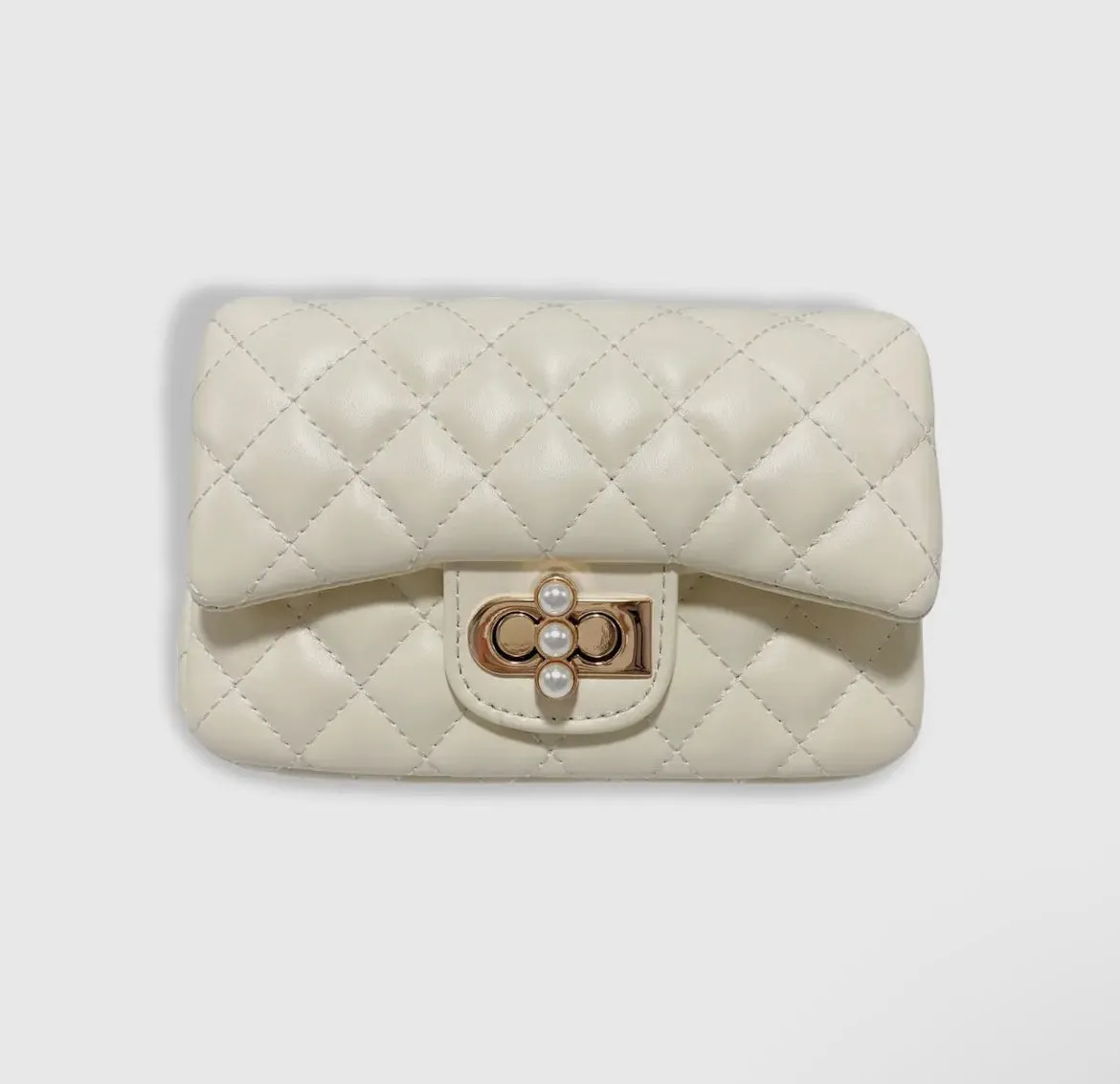 Ivory Quilted Purse