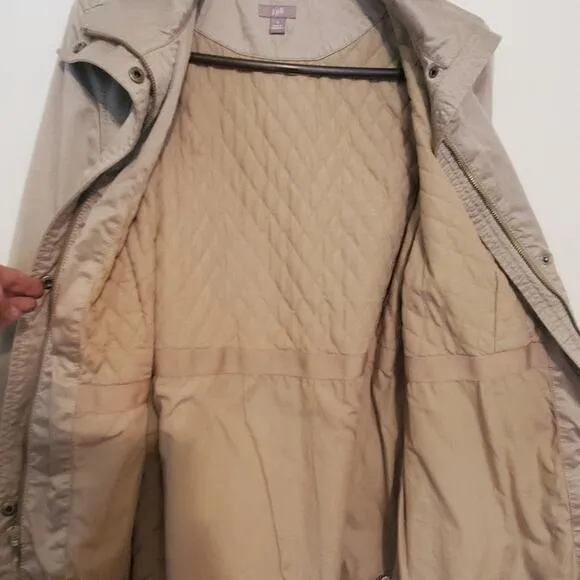 J. Jill khaki zip up jacket. Size S