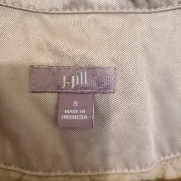 J. Jill khaki zip up jacket. Size S
