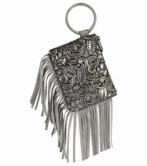 Justin's Bangle Wristlet Silver Wash