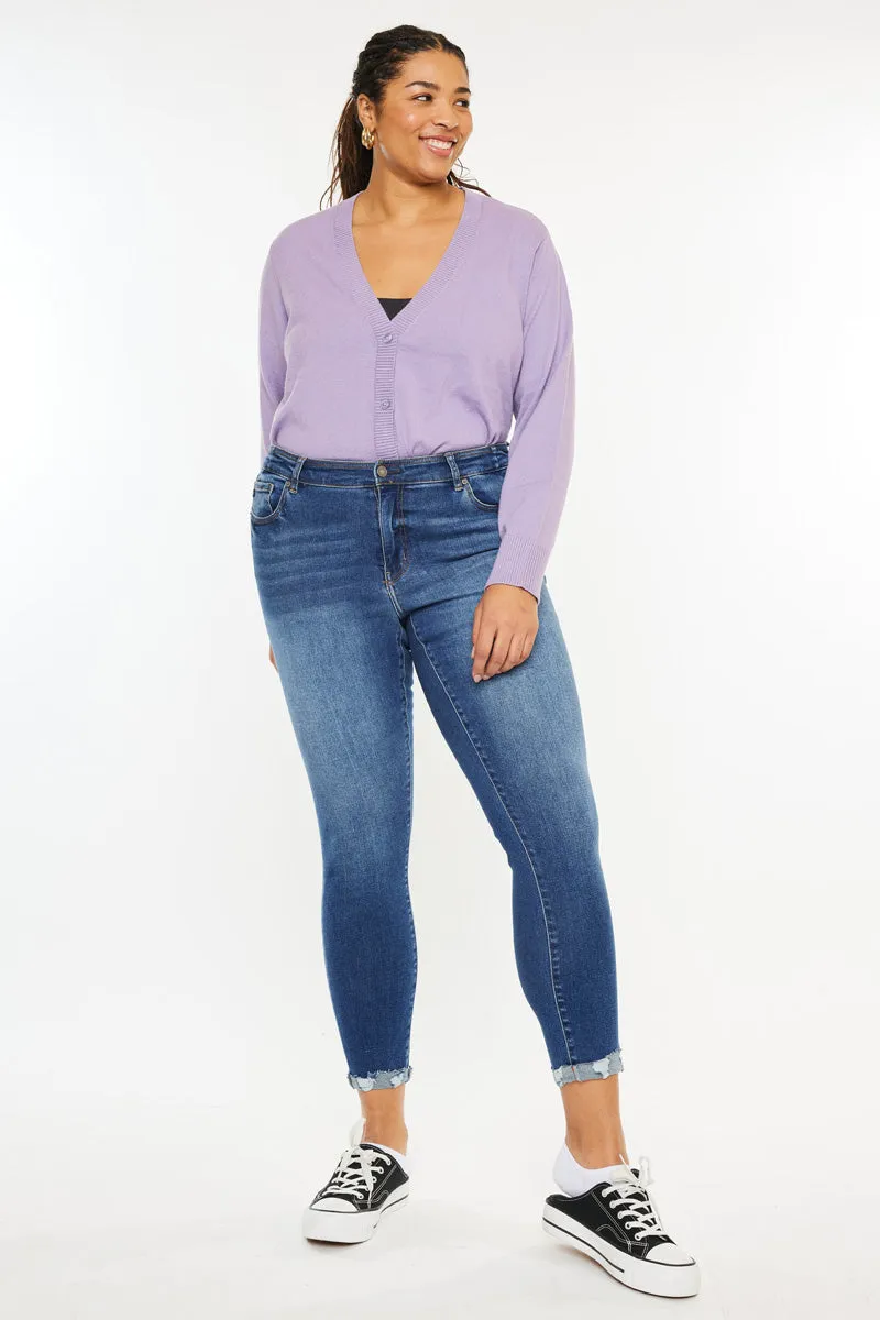 Kali Mid Rise Ankle Skinny Jeans (Plus Size)