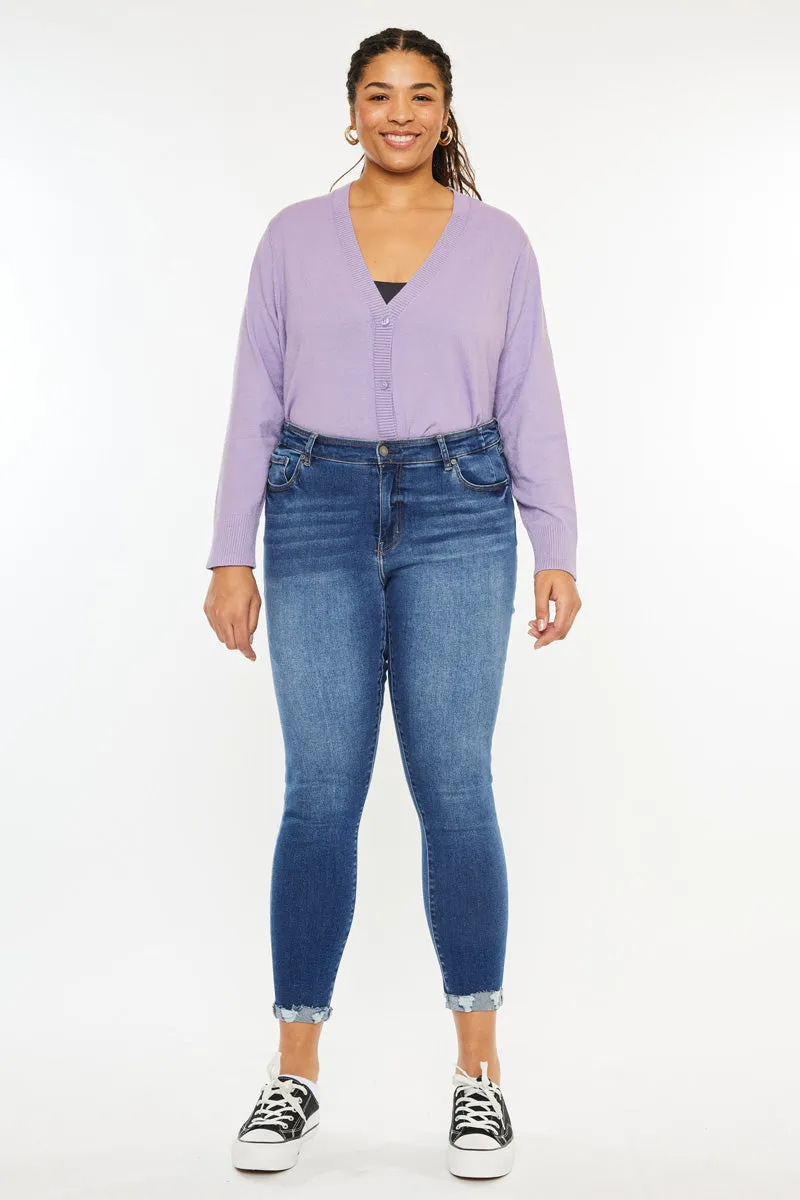 Kali Mid Rise Ankle Skinny Jeans (Plus Size)