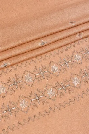 KHAS STORES - Embroidered Shawl-2 Tan