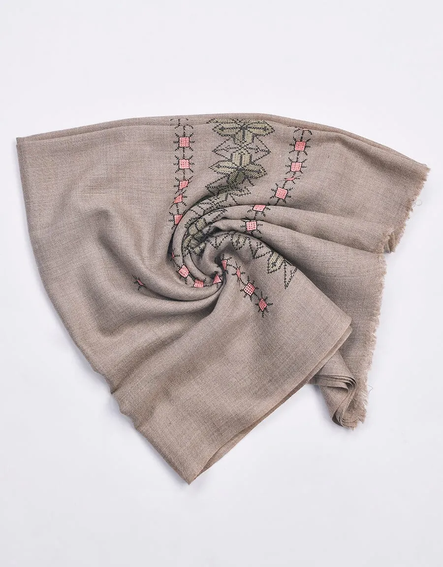 KHAS STORES - Embroidery SHAWL S-007