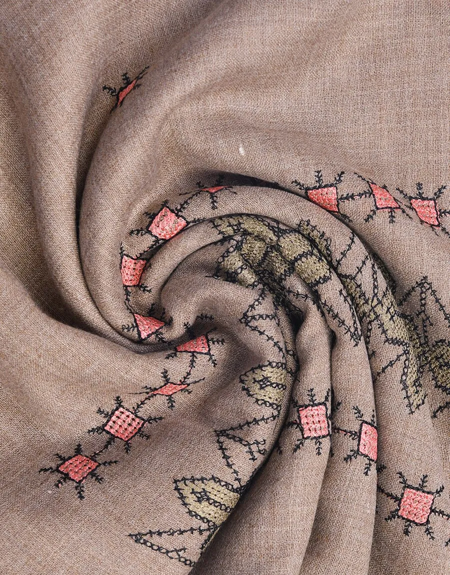 KHAS STORES - Embroidery SHAWL S-007