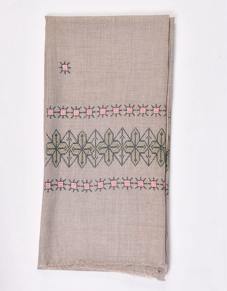 KHAS STORES - Embroidery SHAWL S-007