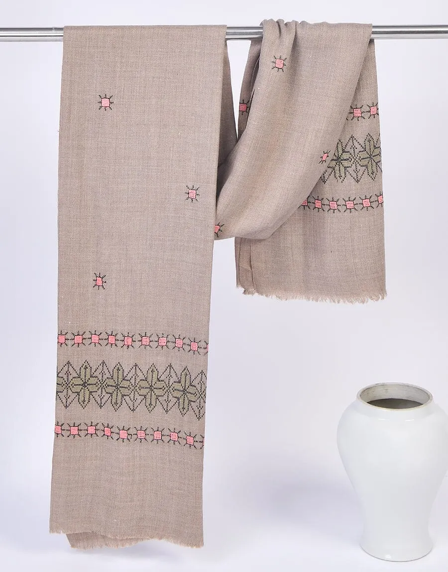 KHAS STORES - Embroidery SHAWL S-007