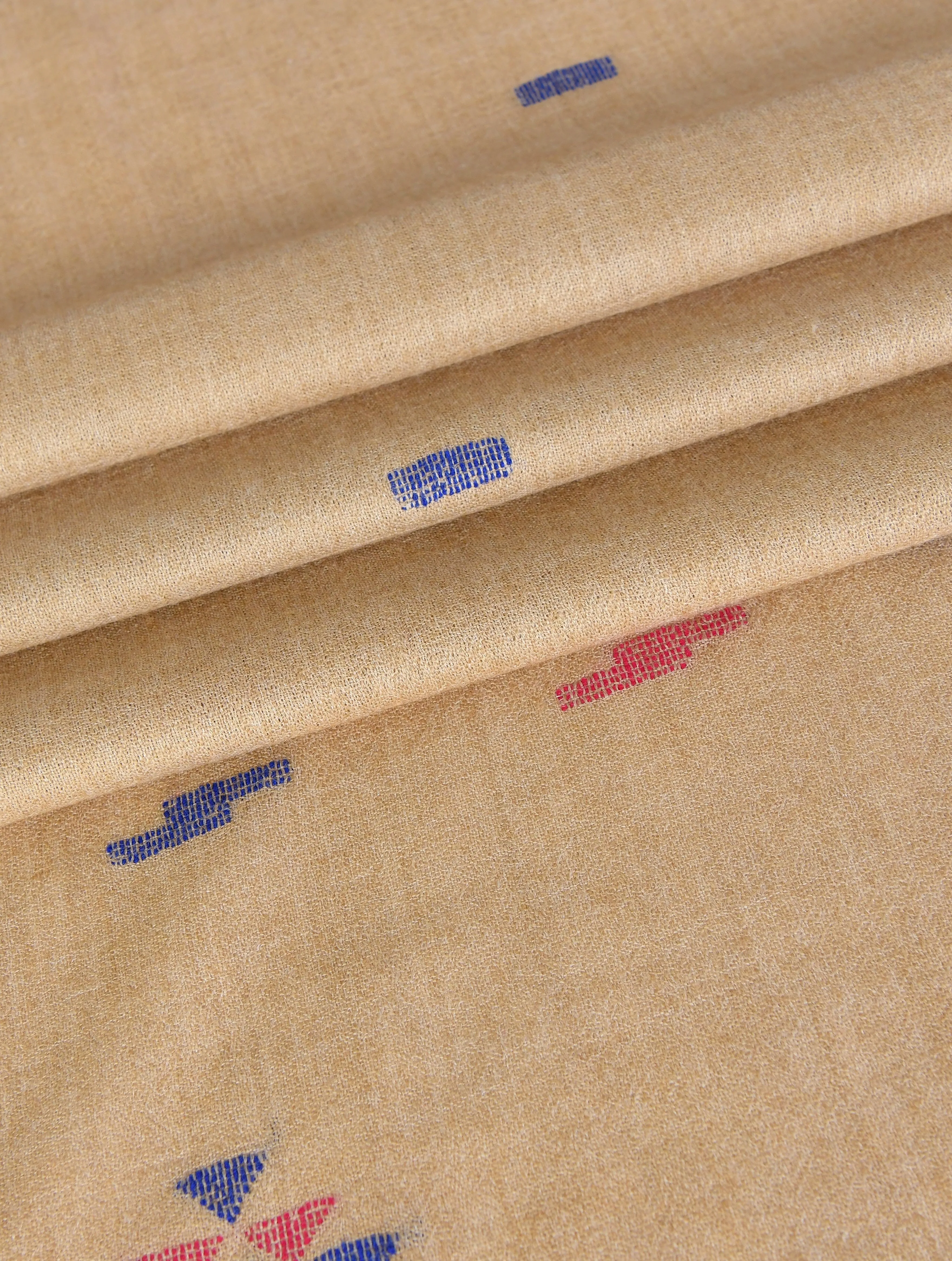 KHAS STORES - Khaddi Embroidered Shawl-3 Brown