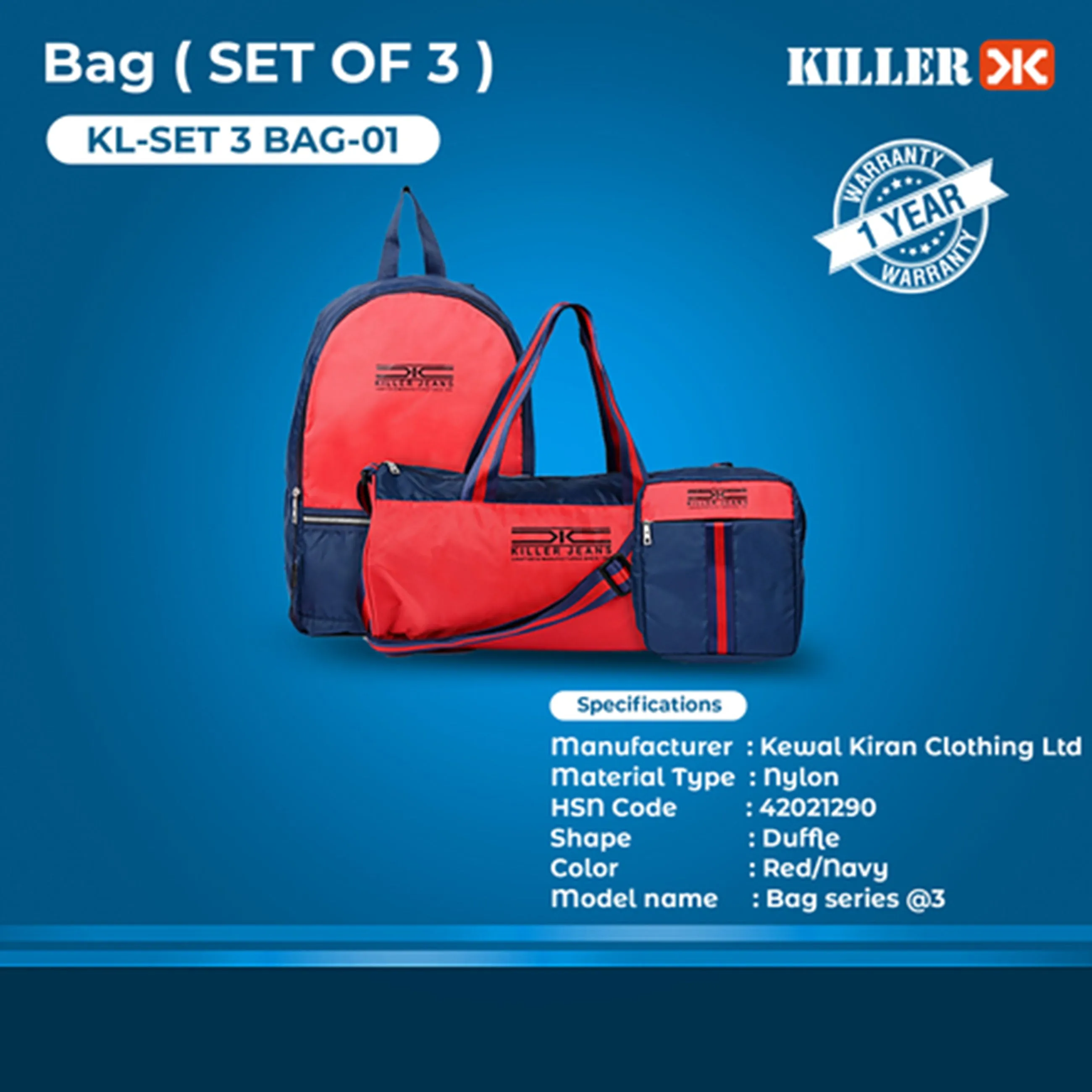 Killer Set Of 3 Travel Set