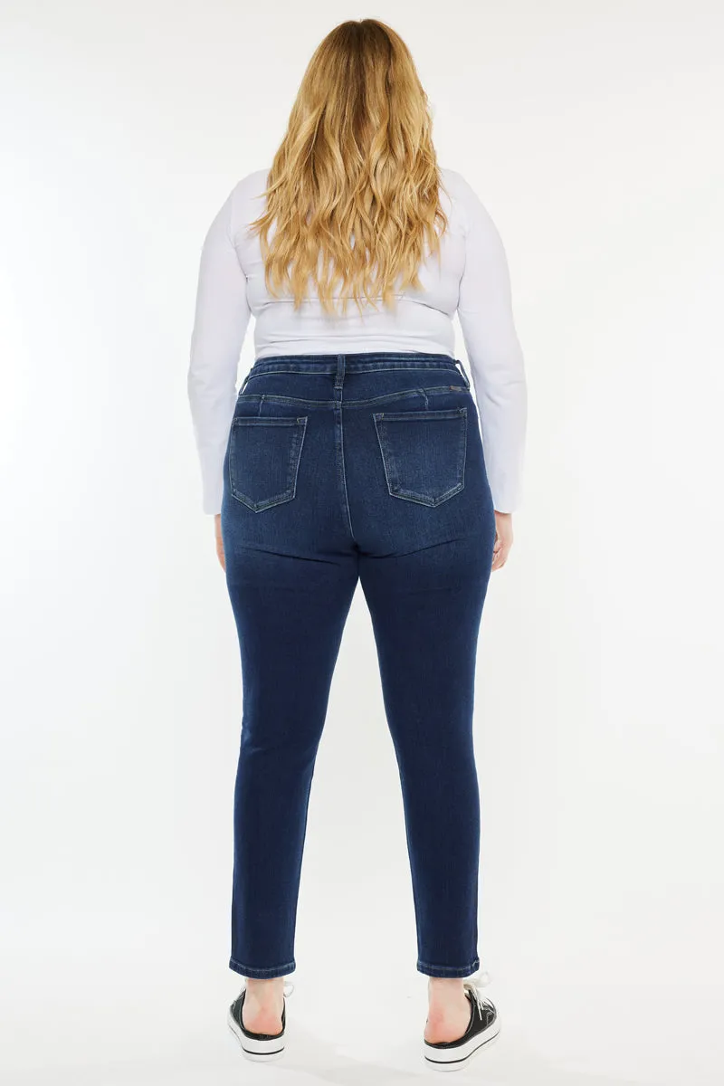 Klarissa  High Rise Super Skinny Jeans  (Plus Size)