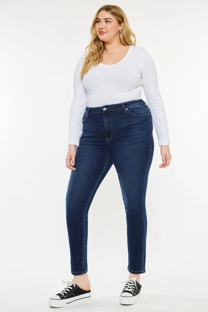 Klarissa  High Rise Super Skinny Jeans  (Plus Size)