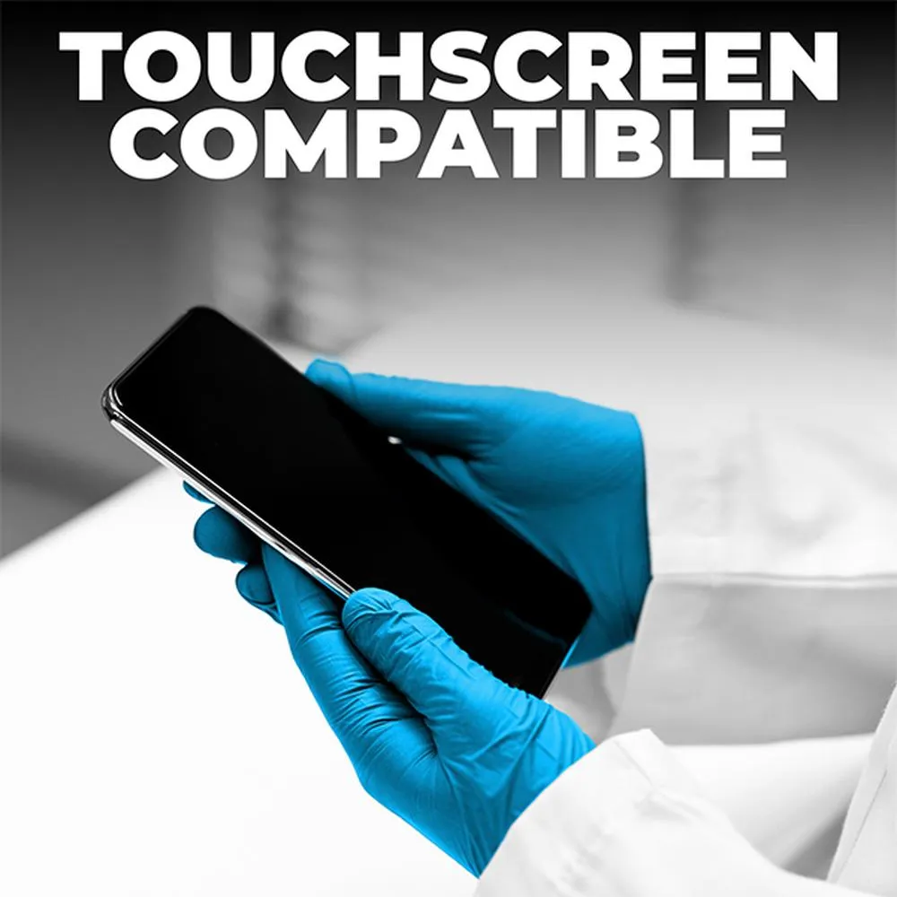 L3VEL3 Nitrile Blue Gloves - SMALL / 100 Pack - 3.8 mil Thickness
