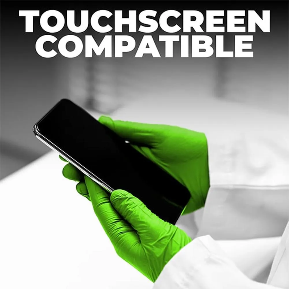 L3VEL3 Nitrile Lime Gloves - SMALL / 100 Pack - 3.5 mil Thickness
