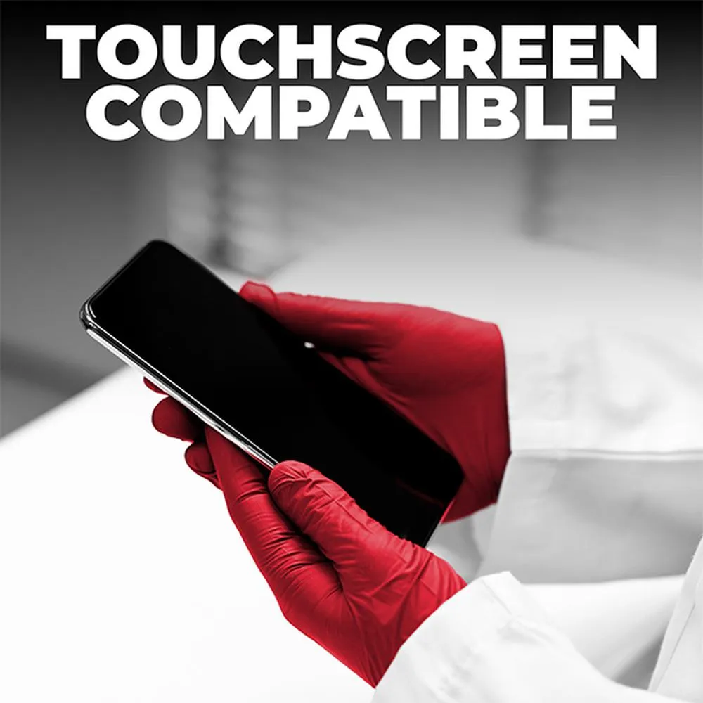 L3VEL3 Nitrile Red-ish Gloves - SMALL / 100 Pack - 3.5 mil Thickness