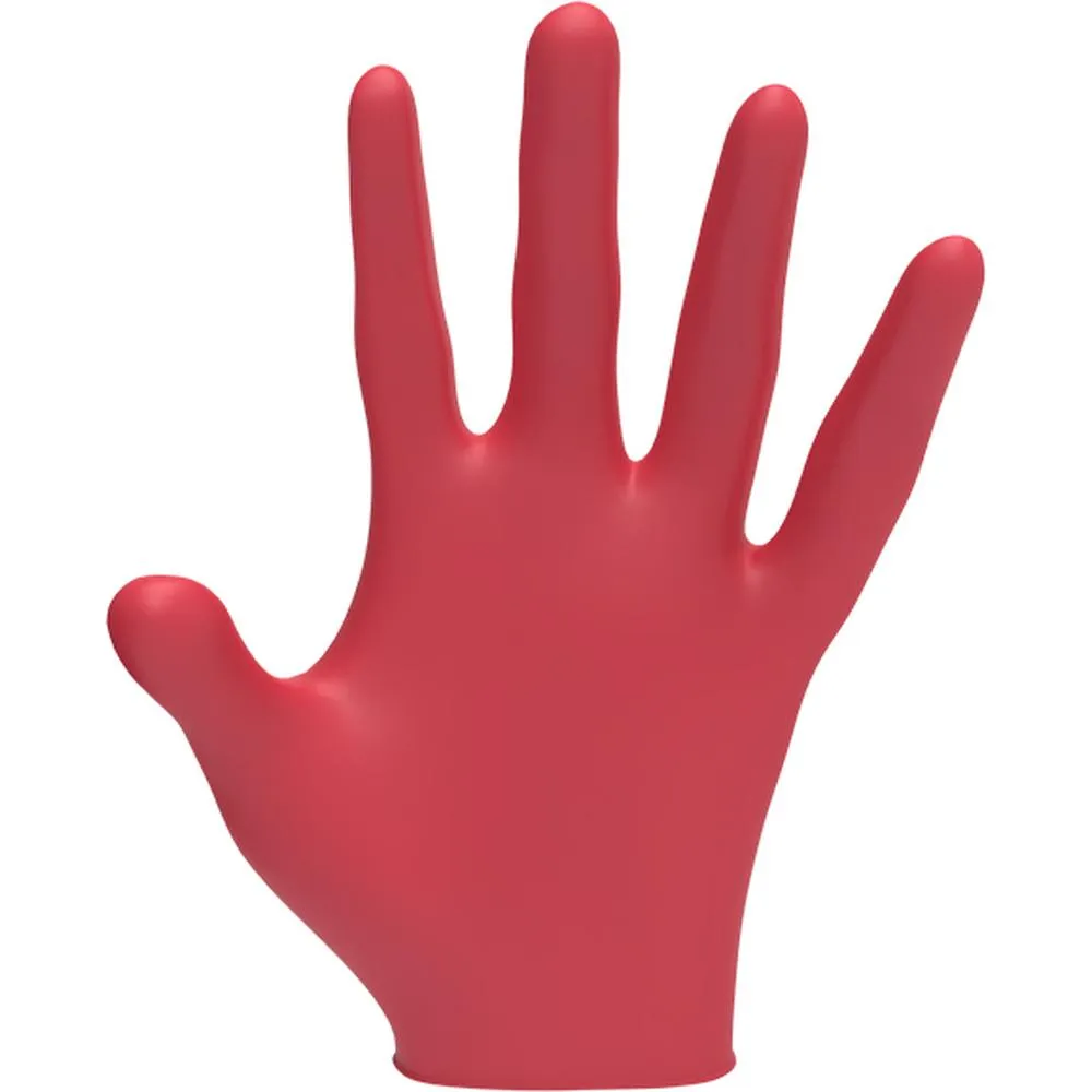 L3VEL3 Nitrile Red-ish Gloves - SMALL / 100 Pack - 3.5 mil Thickness