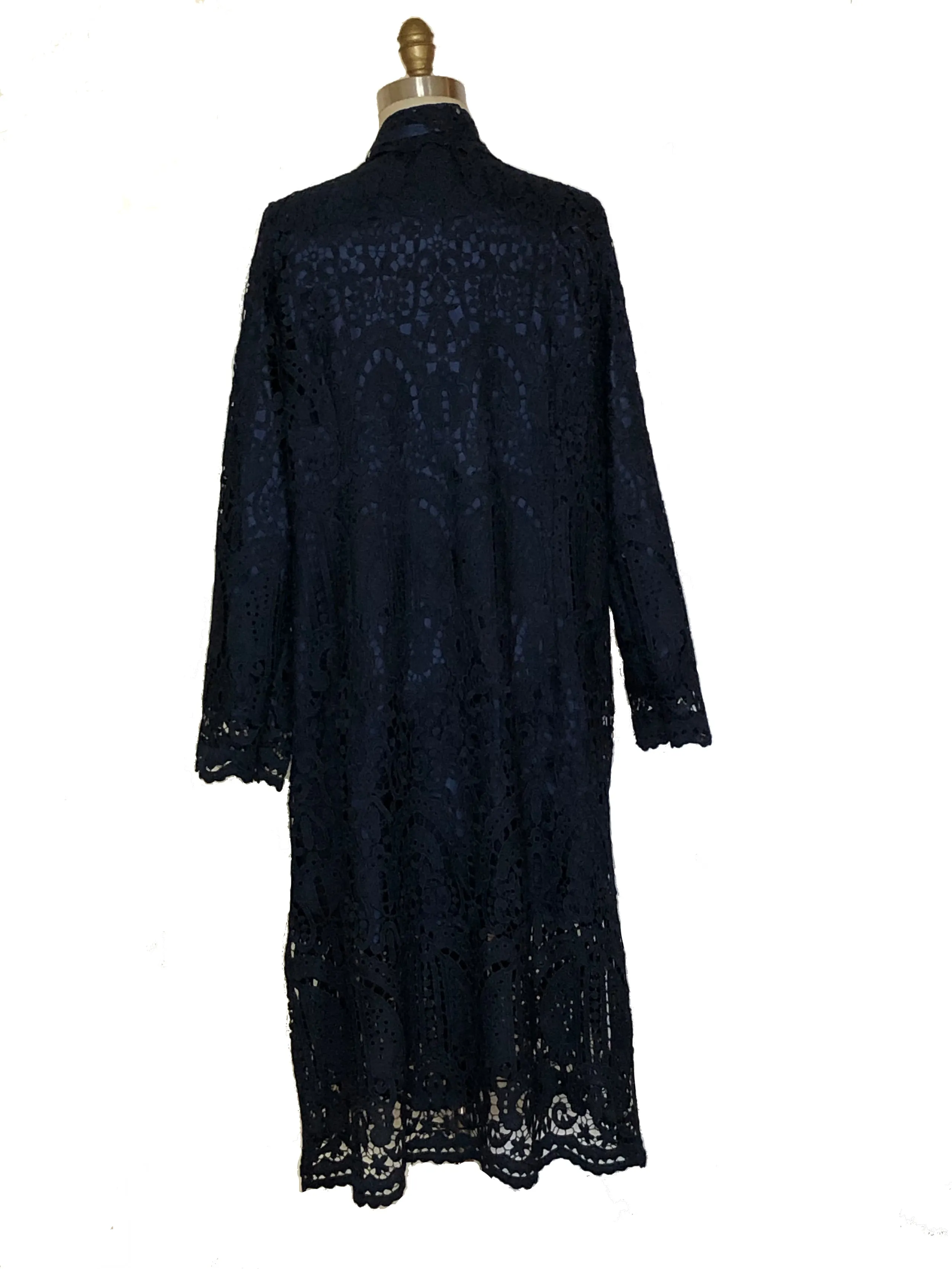 Lace Coat Jacket (Navy) Style# 166
