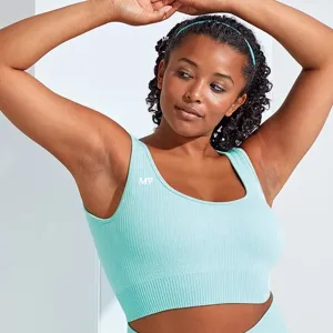 Ladies MV ribbed seamless 3D fit multi-sports bra - Peppermint