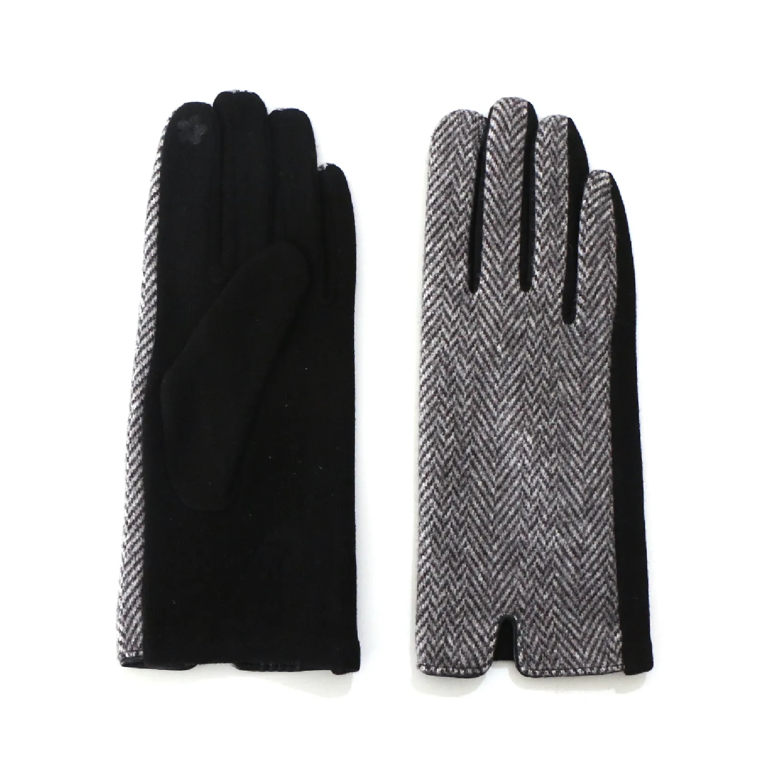 Ladies Tweed Glove Black