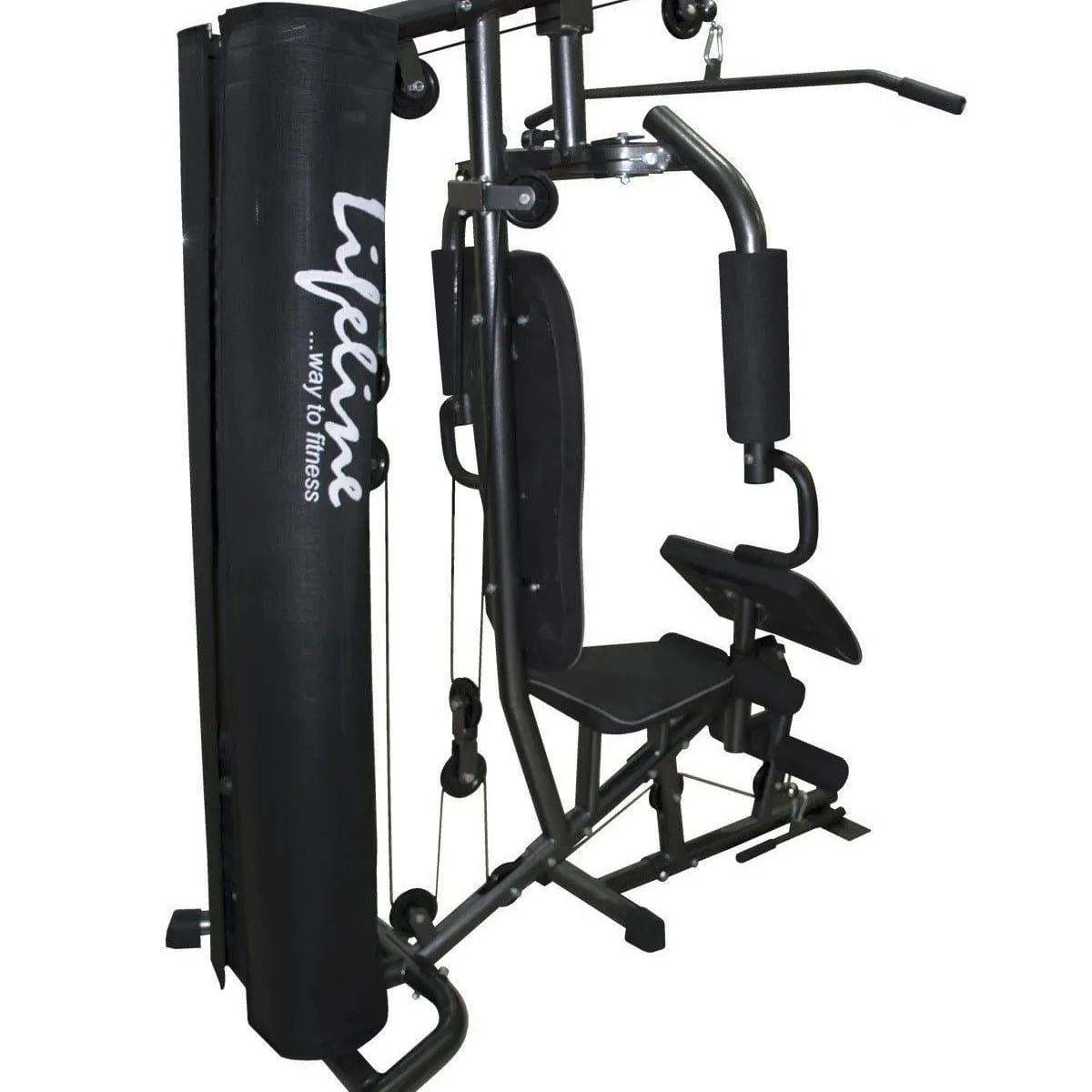 Lifeline Home Gym Set Deluxe 005 For Workout At Home Bundles With Resistance Band, Pull Reducer and Exercise Curve Bench 5501A || Available on EMI