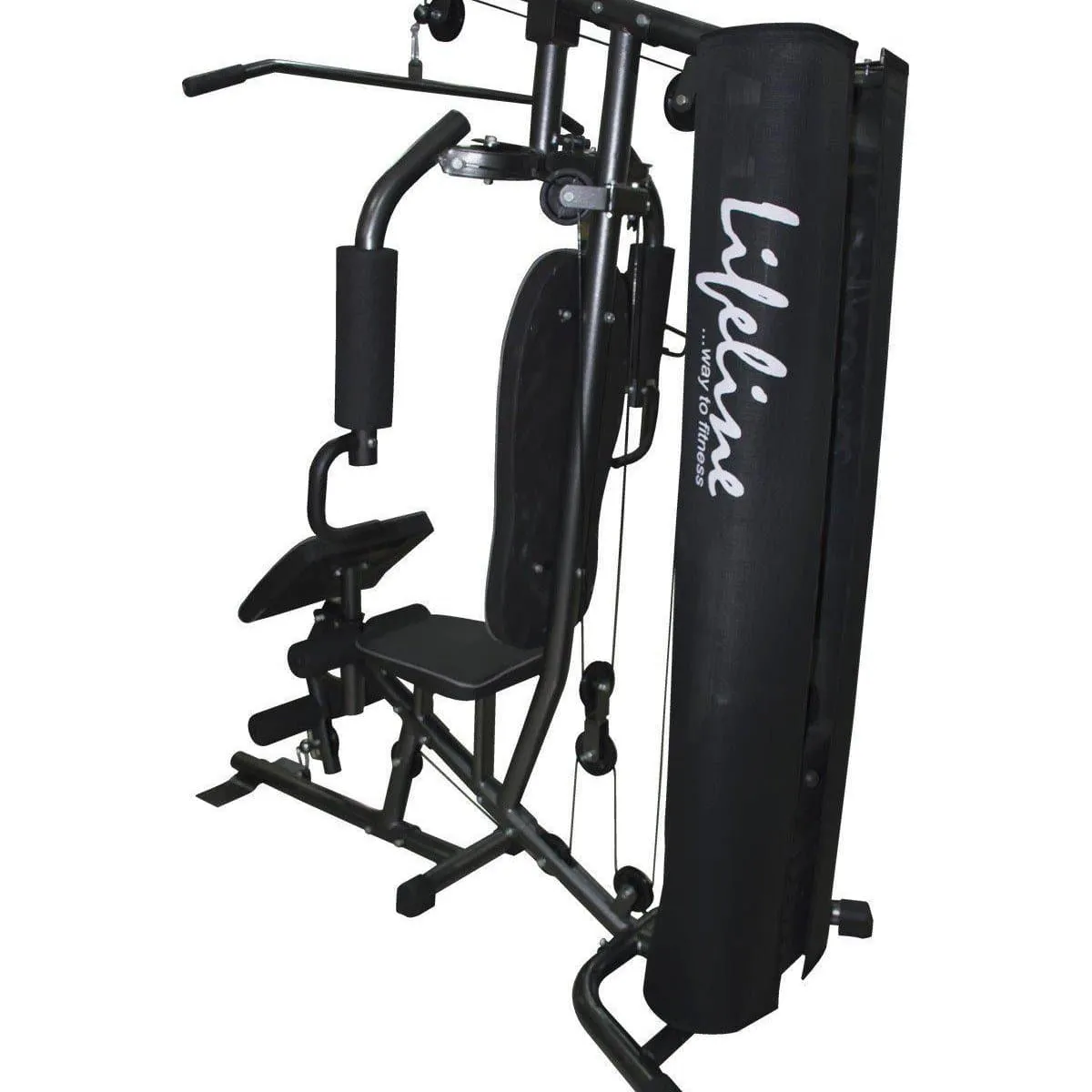 Lifeline Home Gym Set Deluxe 005 For Workout At Home Bundles With Resistance Band, Pull Reducer and Exercise Curve Bench 5501A || Available on EMI