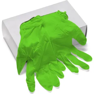 Lime Performance Nitrile Gloves - 5 Mil Thickness - Size: LARGE / 100 Pack