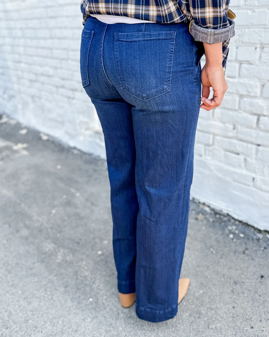 LIVERPOOL Patch Pocket Wide Leg 30" Inseam