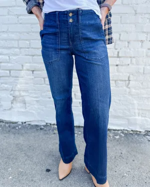 LIVERPOOL Patch Pocket Wide Leg 30" Inseam