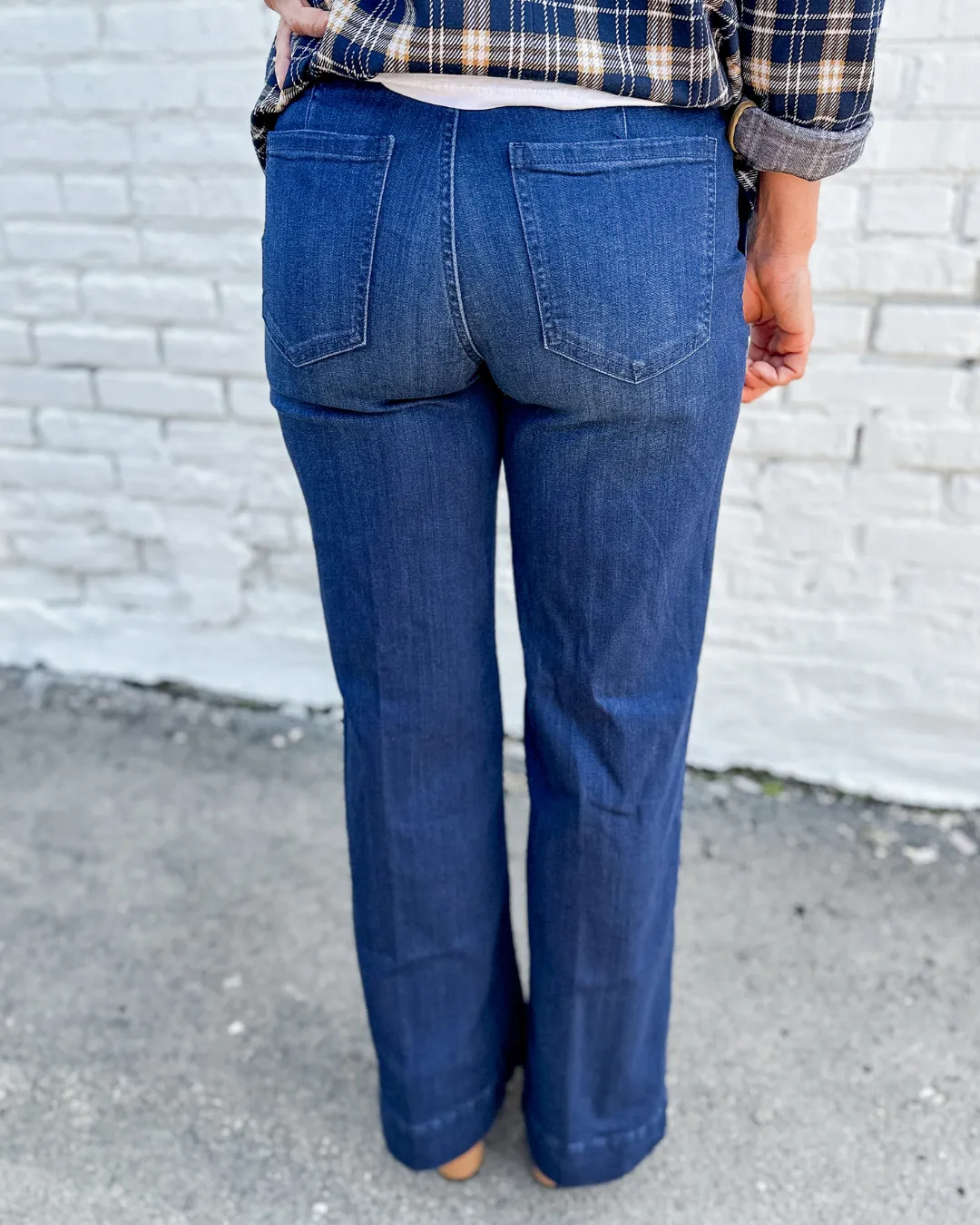 LIVERPOOL Patch Pocket Wide Leg 30" Inseam