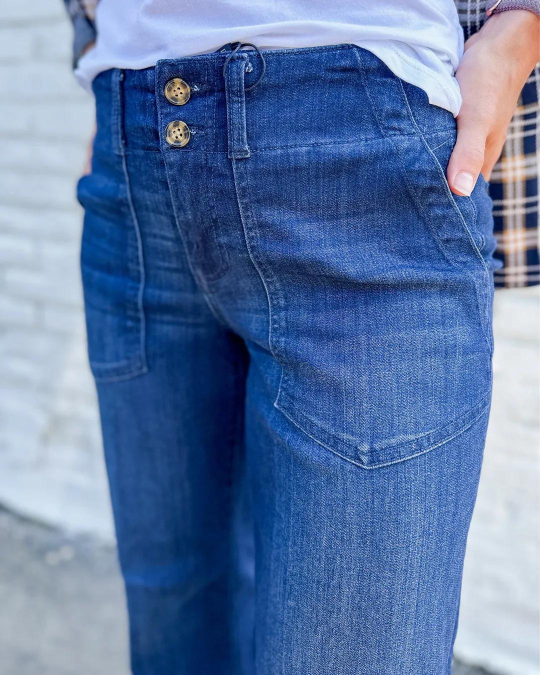 LIVERPOOL Patch Pocket Wide Leg 30" Inseam