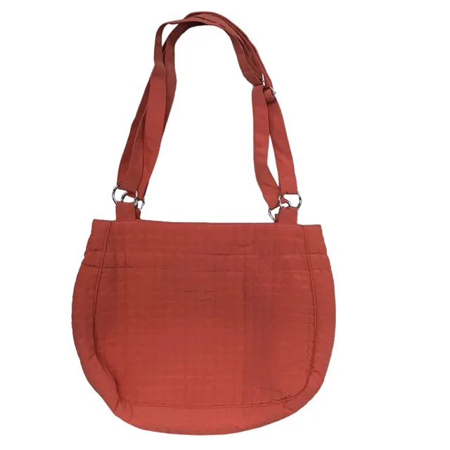 London Fog Coral Quilted Drawstring Purse