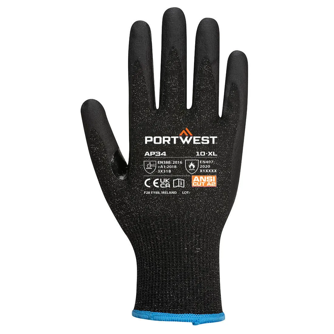 LR15 Nitrile Foam Touchscreen Gloves - Pack of 12, Abrasion-Resistant, Seamless Knit, Flexible & Professional for Various Industries