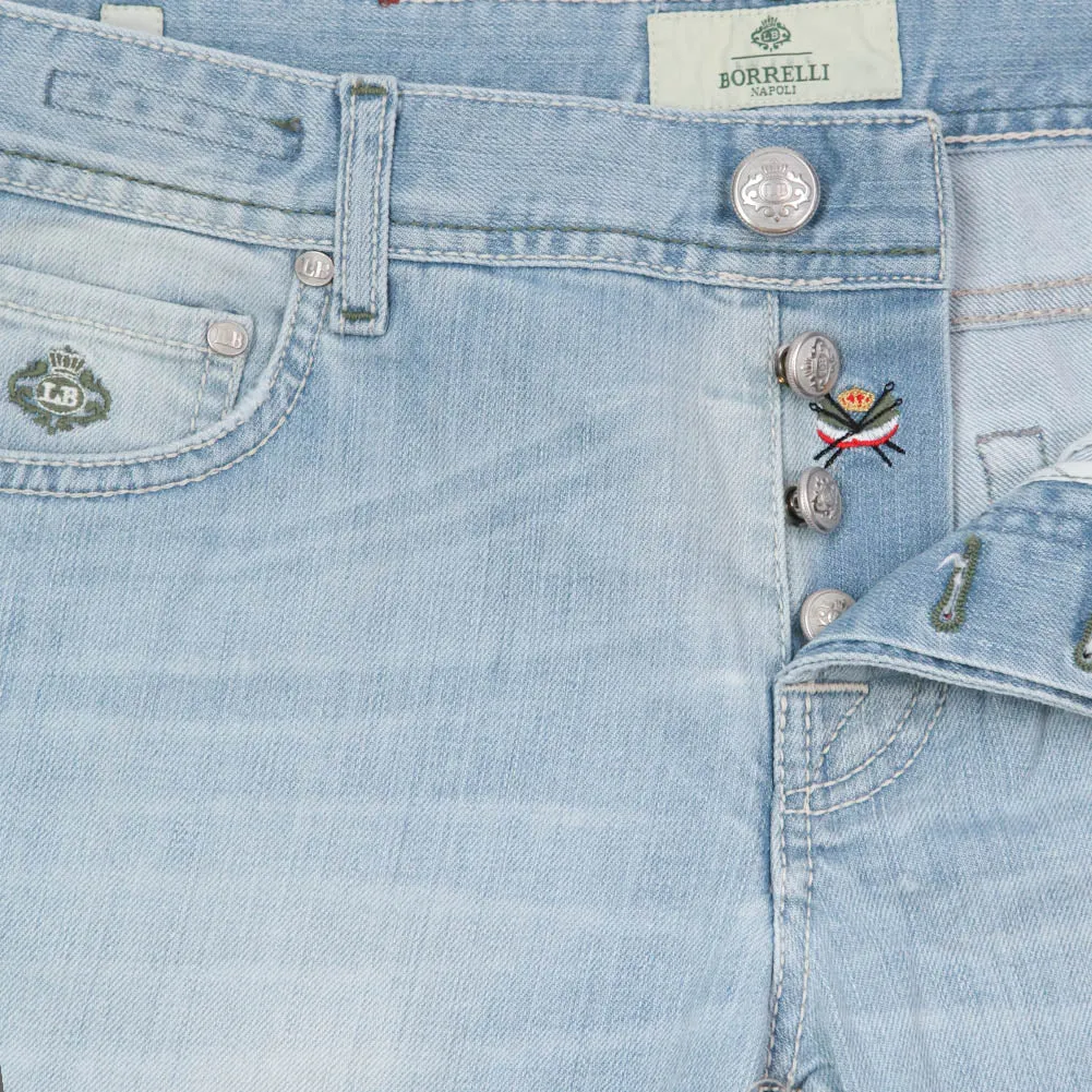 Luigi Borrelli Denim Blue Jeans - Extra Slim - 32 US / 48 EU