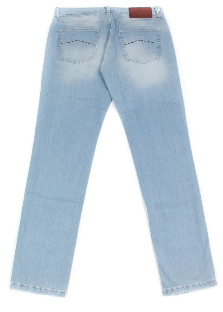 Luigi Borrelli Denim Blue Jeans - Extra Slim - 32 US / 48 EU