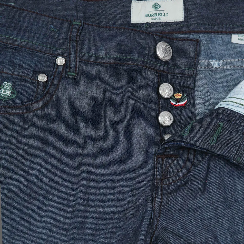 Luigi Borrelli Denim Blue Jeans - Extra Slim - 33 US / 49 EU