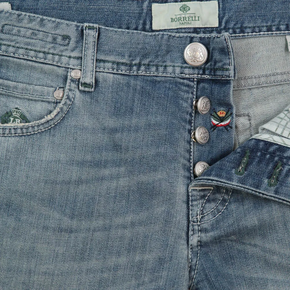 Luigi Borrelli Denim Blue Jeans - Super Slim - 32 US / 48 EU
