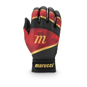 Marucci Foxtrot Tee Ball Youth Batting Glove - Black/Red
