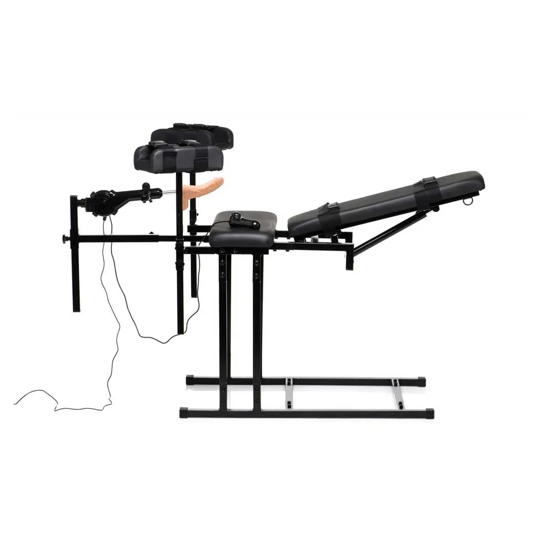 Master Series Ultimate Obedience Chair with Sex Machine