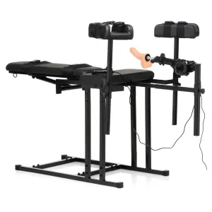 Master Series Ultimate Obedience Chair with Sex Machine