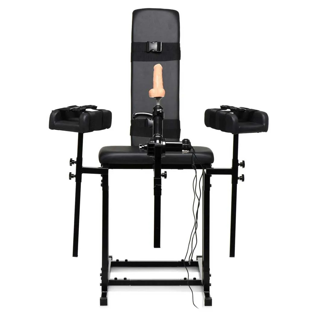 Master Series Ultimate Obedience Chair with Sex Machine